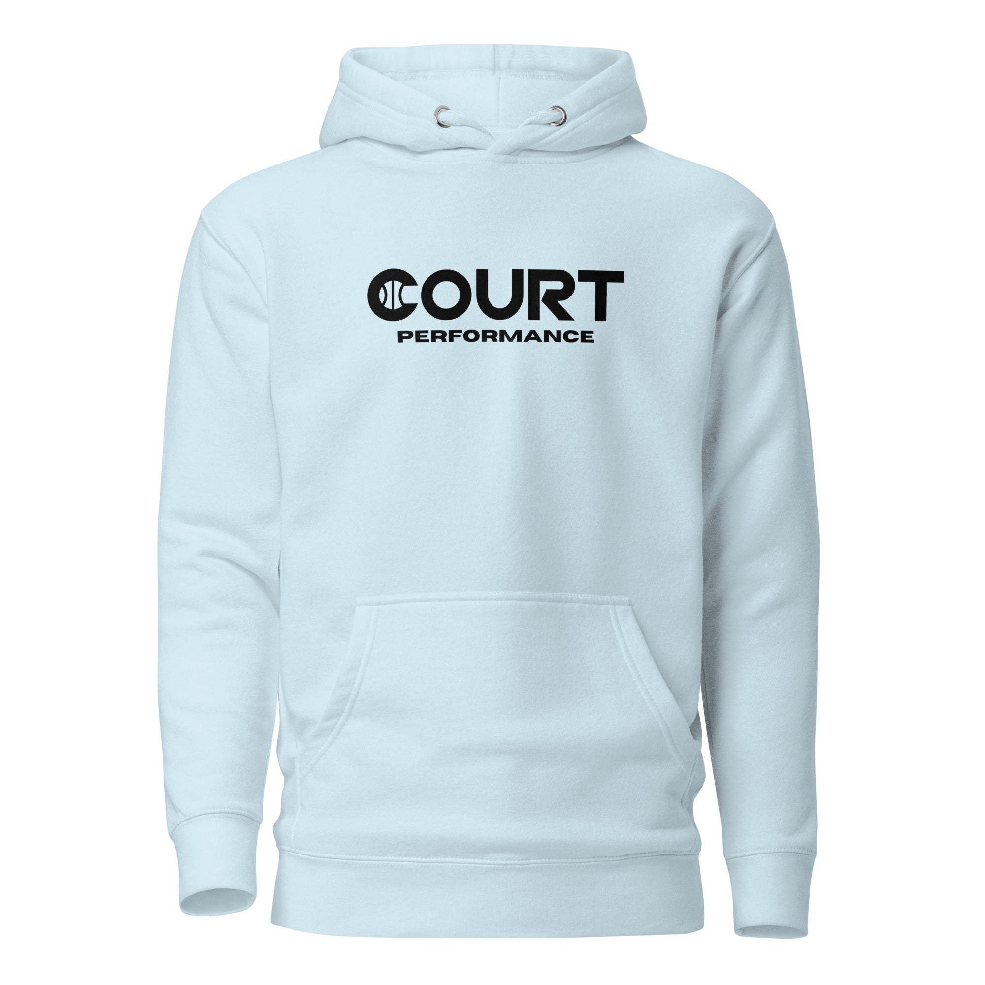 Court Performance - felpa con cappuccio unisex - Sky blue /Dusty rose