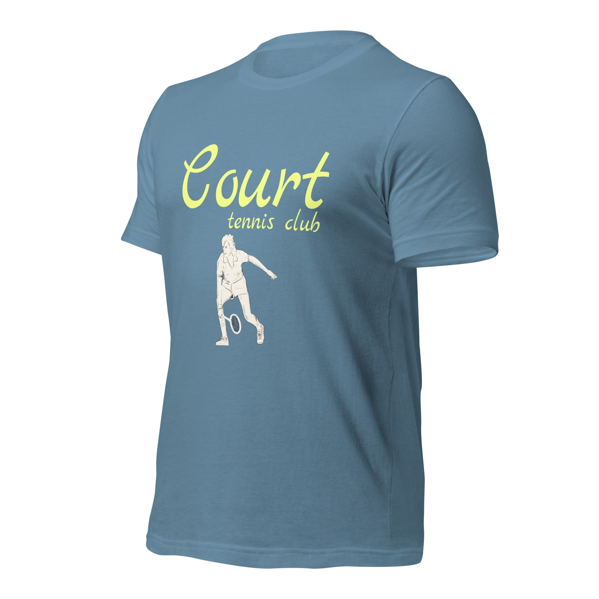 T-shirt Tennis Club Vintage Yellow - unisex